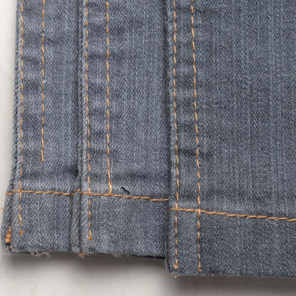 11.5 Ounce cotton by cotton Grey Cross Slub Denim Fabric