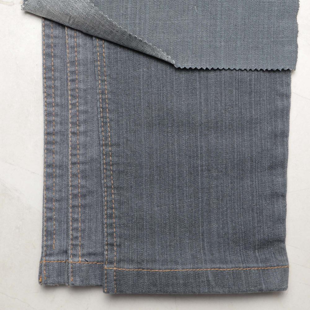11.5 Ounce cotton by cotton Grey Cross Slub Denim Fabric