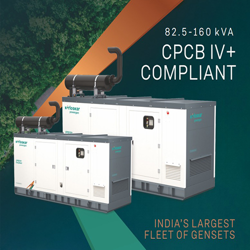 82.5-160KVA CPCB IV+ Compliant DG Set Kirloskar Generator