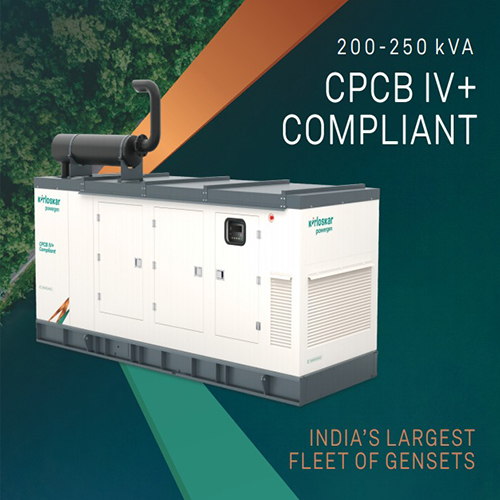 200-250Kva CPCB IV+ Compliant DG Set Kirloskar Generator
