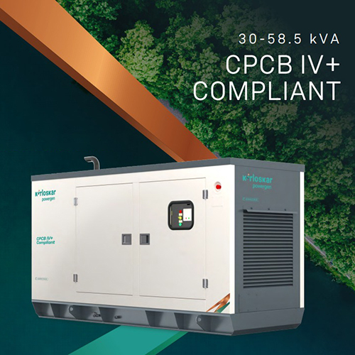 30-58.5KVA CPCB IV+ Compliant DG Set Kirloskar Generator