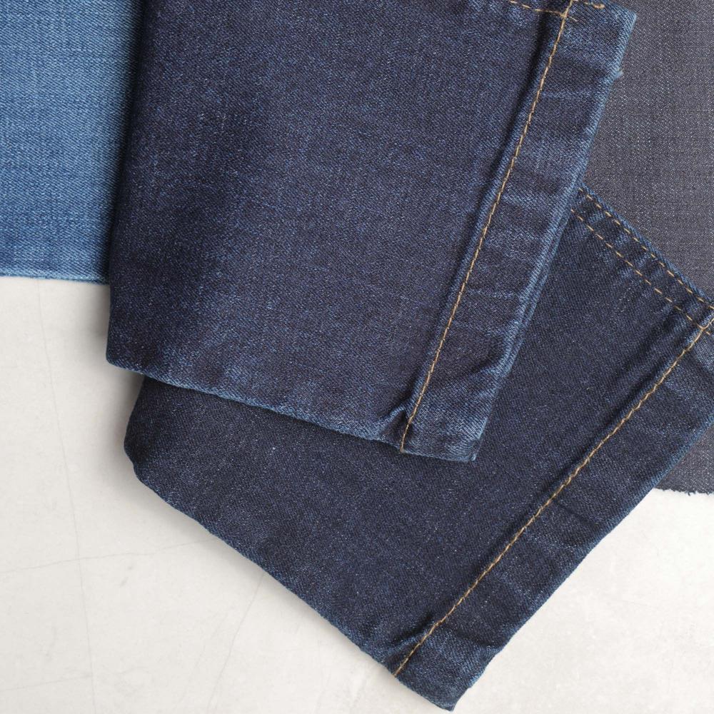 11.5 Ounce Cotton By Cotton Indigo Cross Slub Denim Fabric - Attributes: Washable