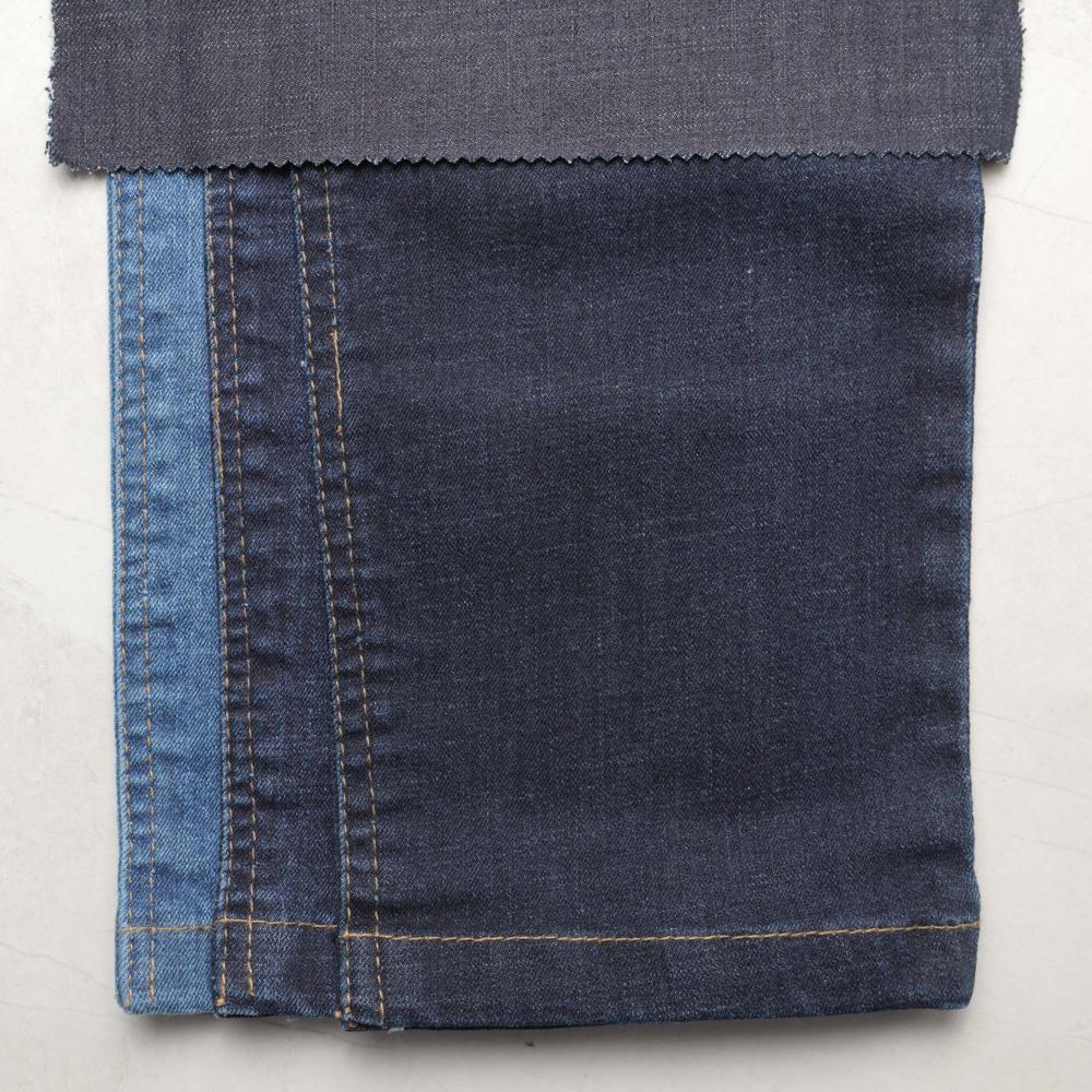 11.5 Ounce cotton by cotton Indigo Cross Slub Denim Fabric