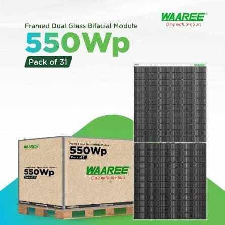 Waaree Mono Perc Bificail 540 Watt Solar Panel
