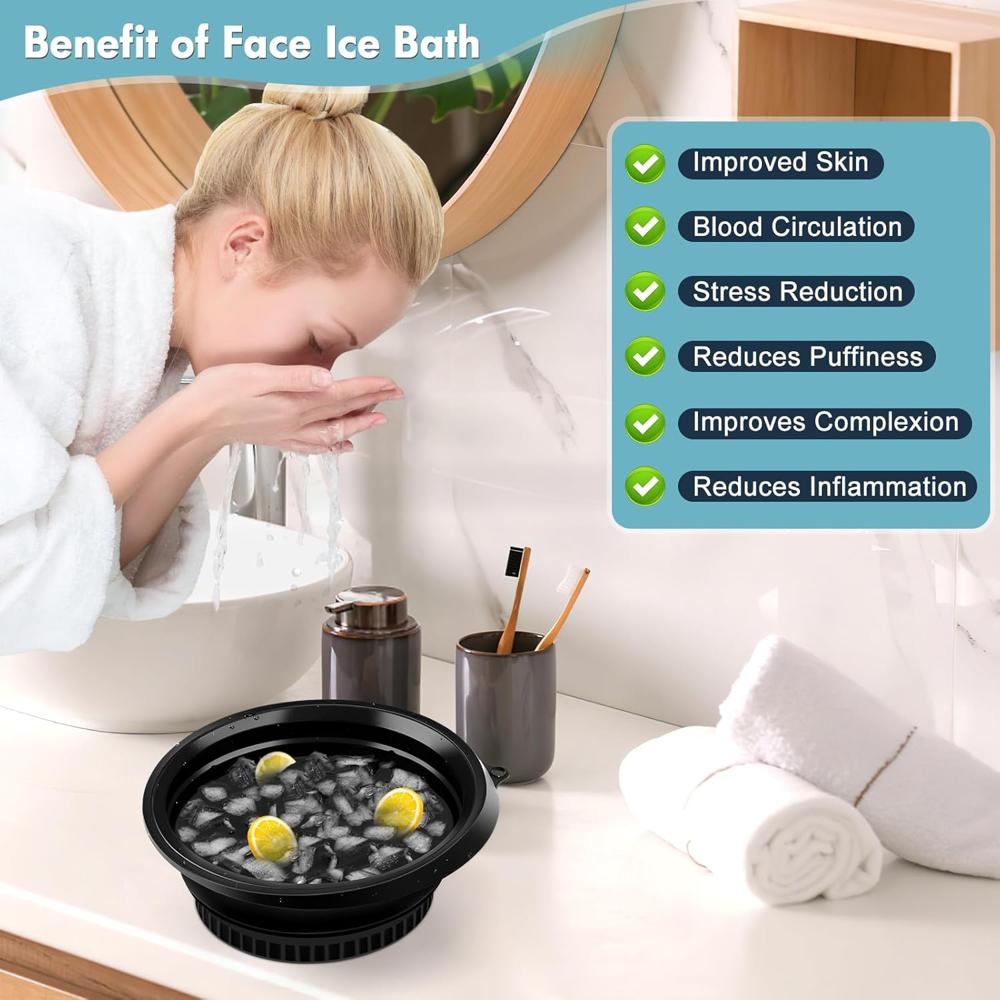 PORTABLE FACE ICE BATH BOWL ICE FACIAL
