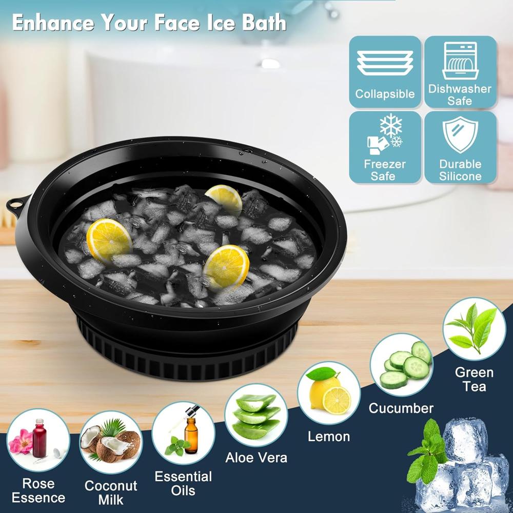 PORTABLE FACE ICE BATH BOWL ICE FACIAL