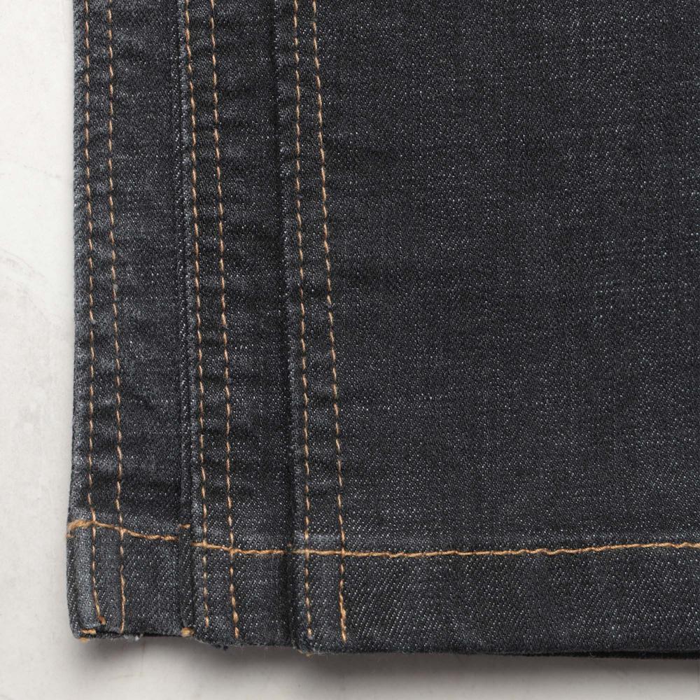 11.5 Ounce Black cotton by cotton Sulphur Cross Slub Denim Fabric