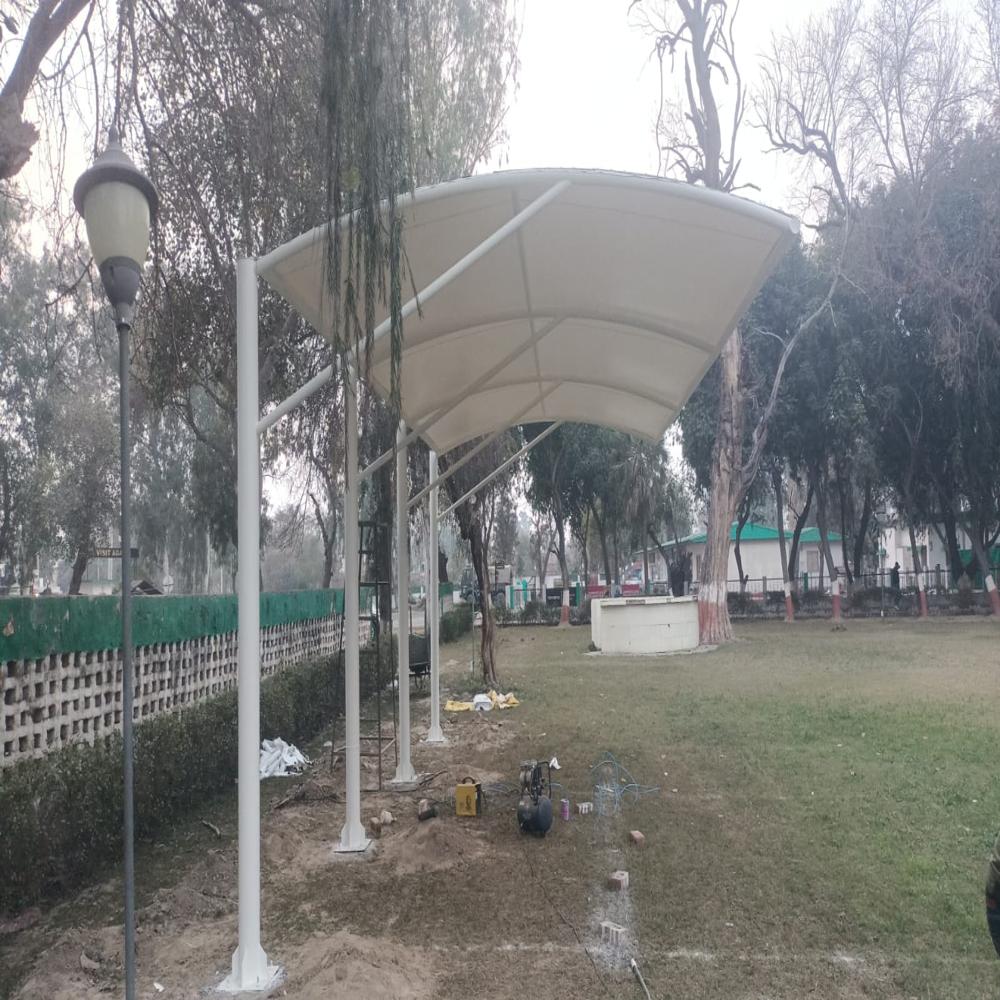 Car Parking Tensile - Color: White