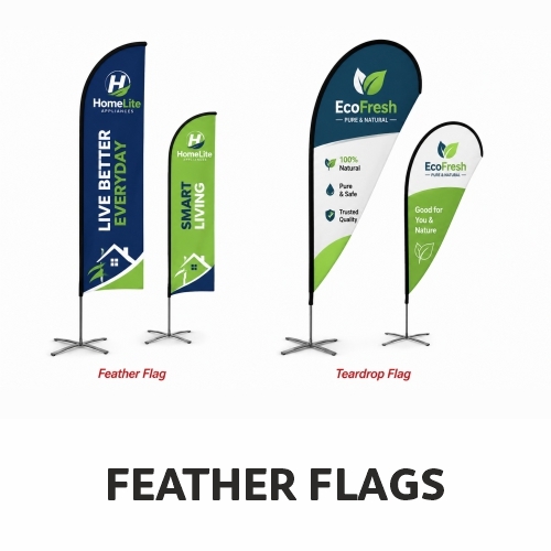 Advertising Printed Feather Flags