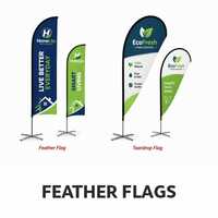 Advertising Printed Feather Flags