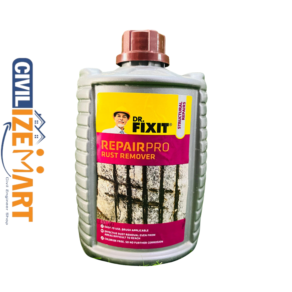 Dr Fixit Repair Pro (rust Remover) Waterproofing Chemical - Application: Cleaning Rust From Reinforcing Steel Bars (rebars)
