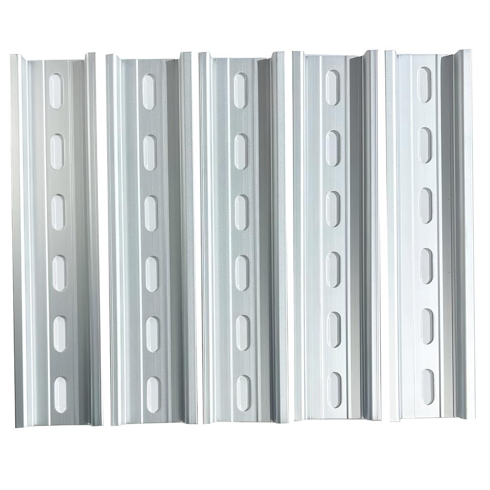 Industrial Mounting Rail - Color: Silver Metallic