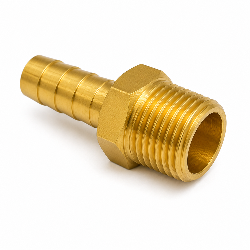 CNC Turned Brass Hose Tail Adaptors & Valves