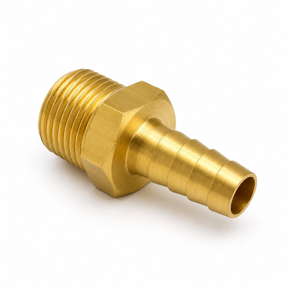 CNC Turned Brass Hose Tail Adaptors & Valves