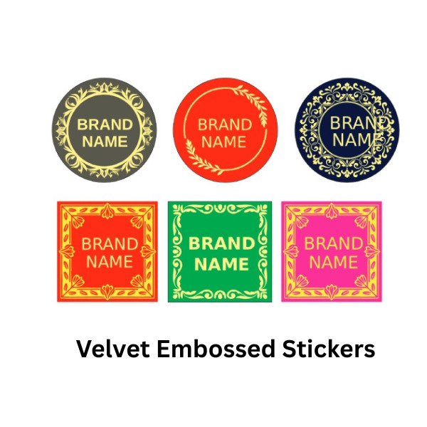 Velvet Embossed Stickers