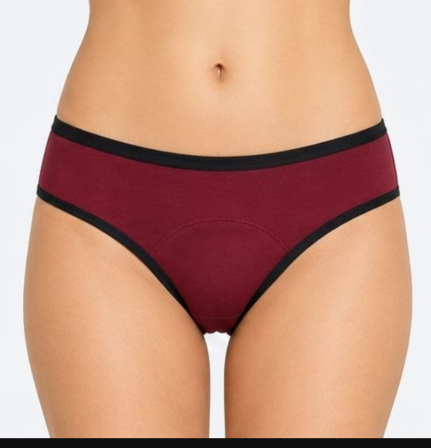 Pure Cotton Period Panty - Color: Black