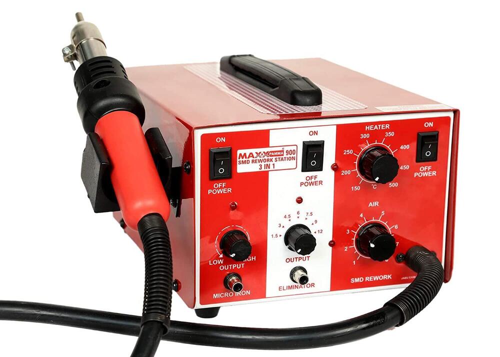 3 इन 1 क्विक 900 एसएमडी रीवर्क स्टेशन और 12W माइक्रो सोल्डरिंग आयरन के साथ 5v डीसी आउटपुट