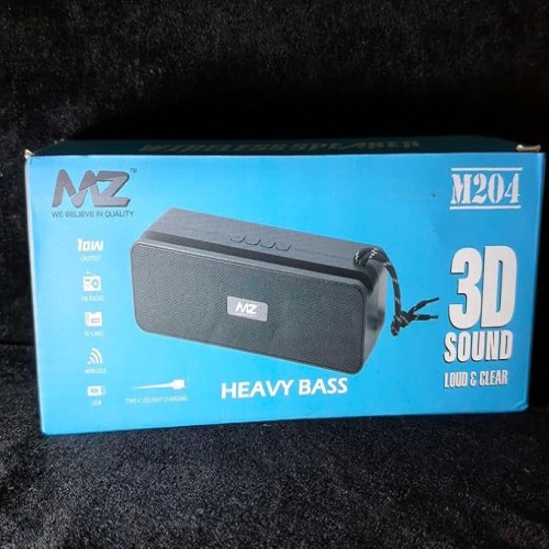 Mz M204 Portable Bluetooth Speaker - Color: Multi Color