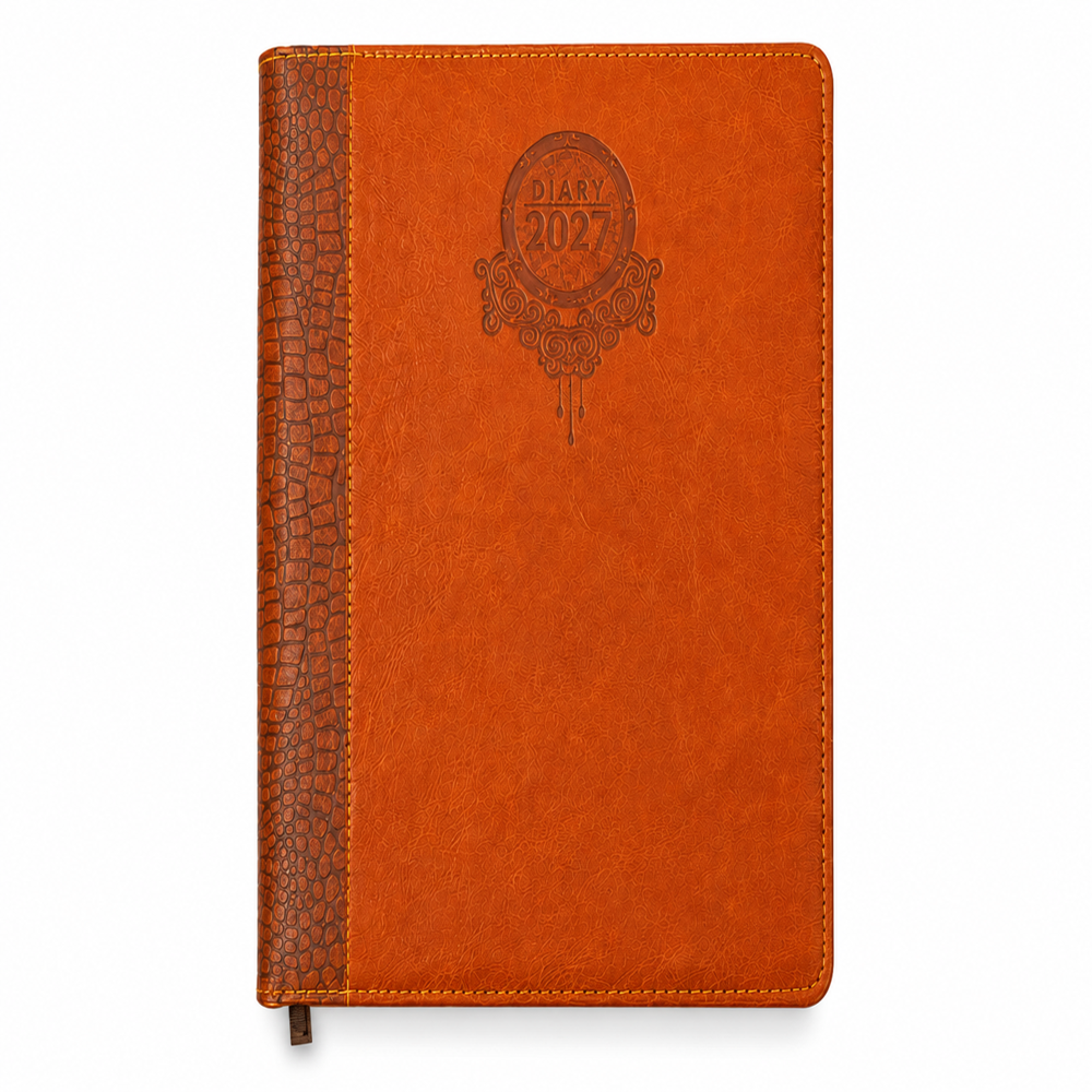 Executive Corporate Diary Light Brown - Binding: Sewing Binding