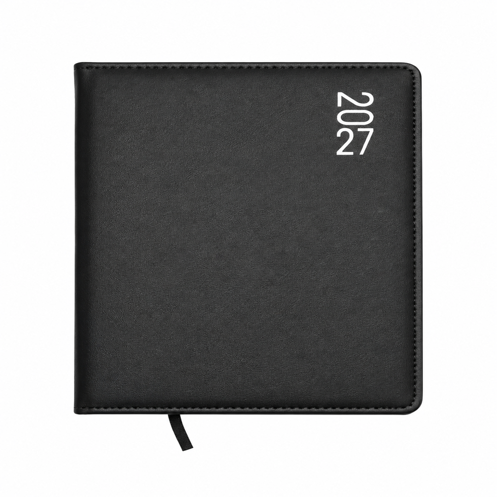 A5 Faux Leather Executive Diary 2027 Black
