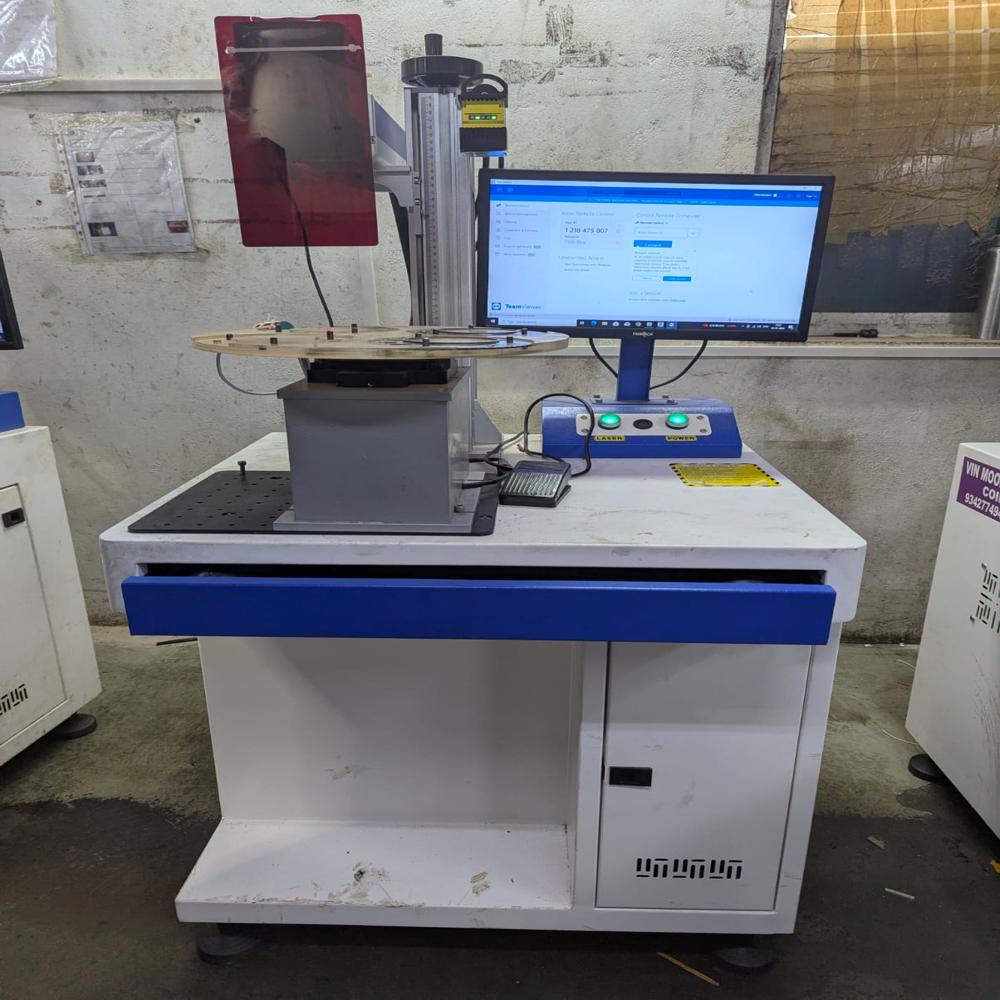 QR Code marking with rotary model