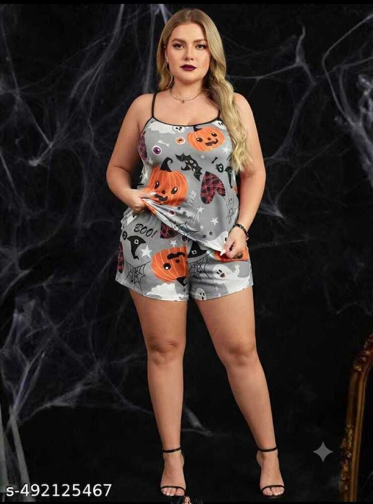 Ladies Satin Night Suit Set