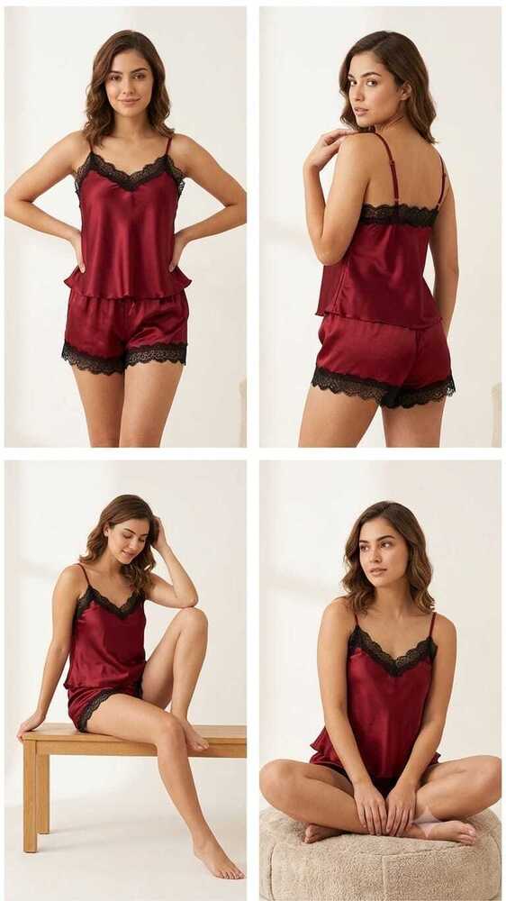 Ladies Satin Night Suit