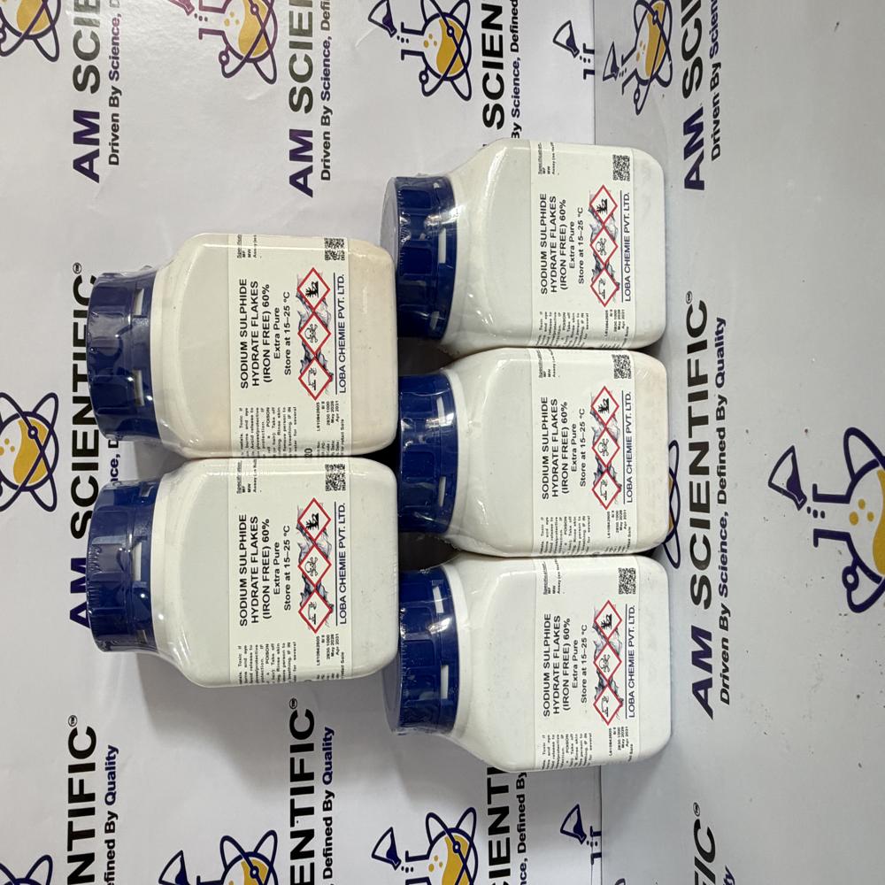 Sodium Sulphide Hydrate Flakes (Iron Free) 60%  Extra pure 500g Loba