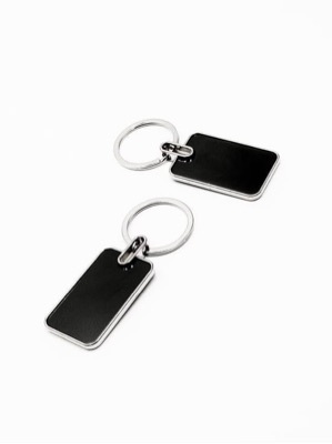 Metal Keychain - 554 - Color: Black