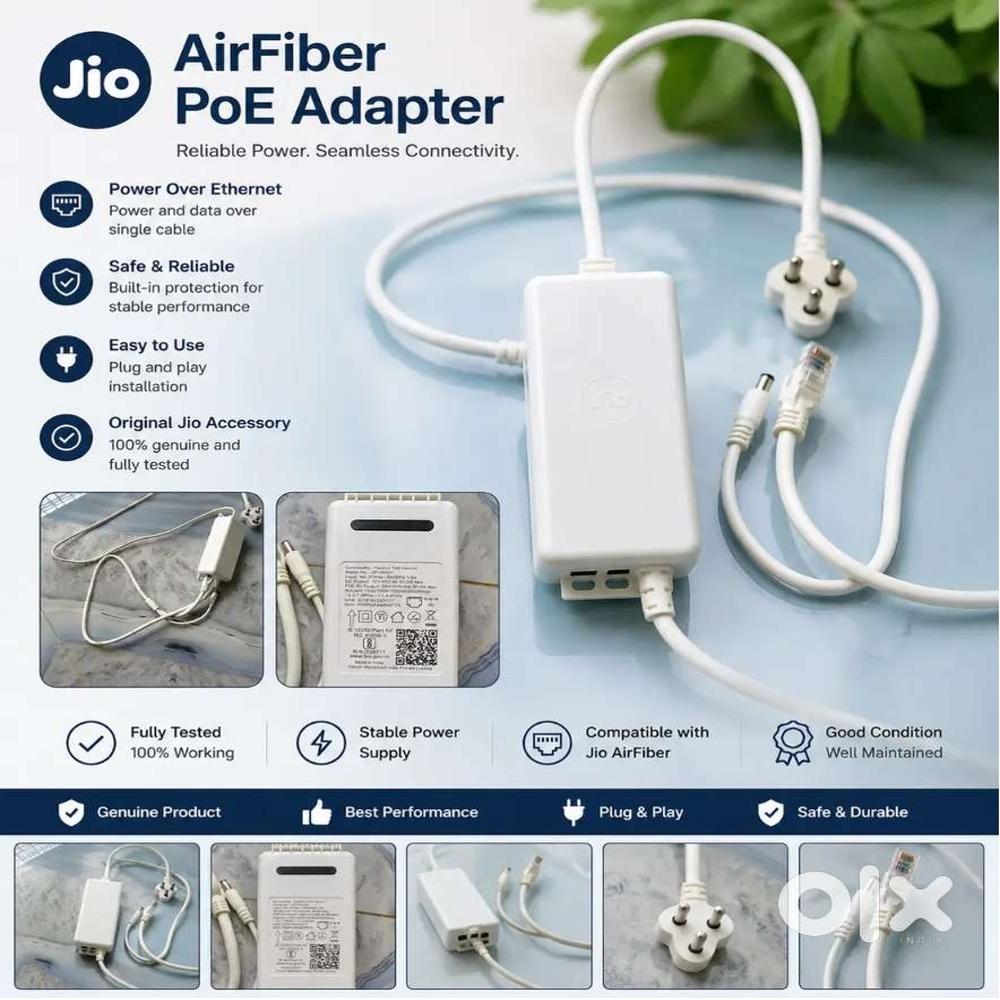 Jio Airfiber PoE Adapter