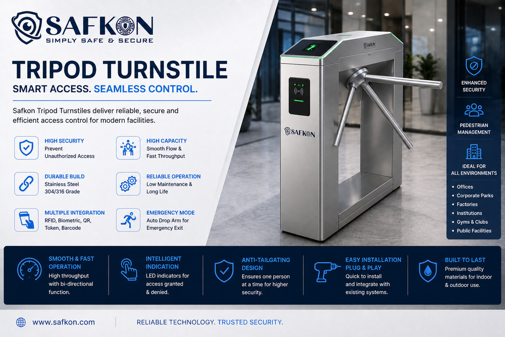 Turnstile Entrance Control - Application: Office Buildings