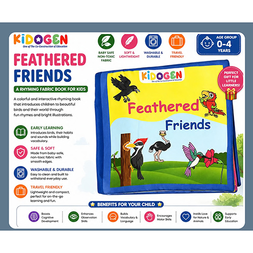 Friends Birds Rhymes Fabric Books