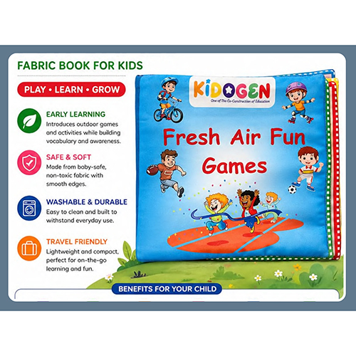 Fresh Air Fun Games Fabric Books