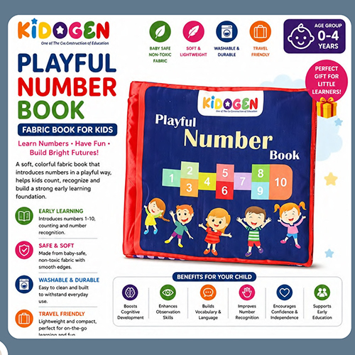 Playful Numbers Rhymes Fabric Books