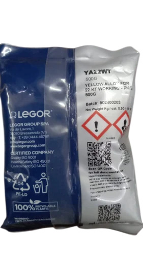500G Legor Ya22Wt Yellow Alloy
