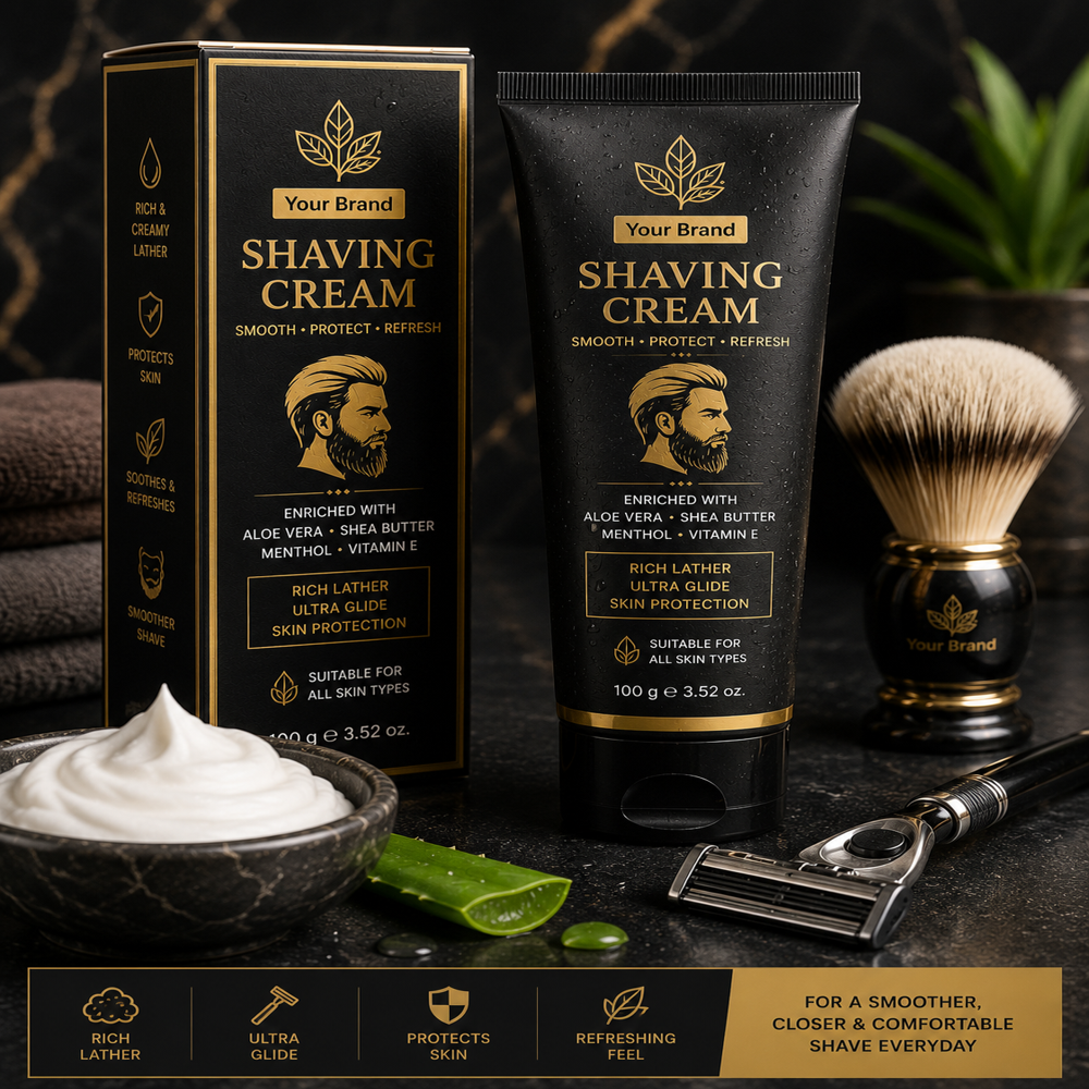 Shaving Cream Manufacturer Third Party & Private Label Manufacturing