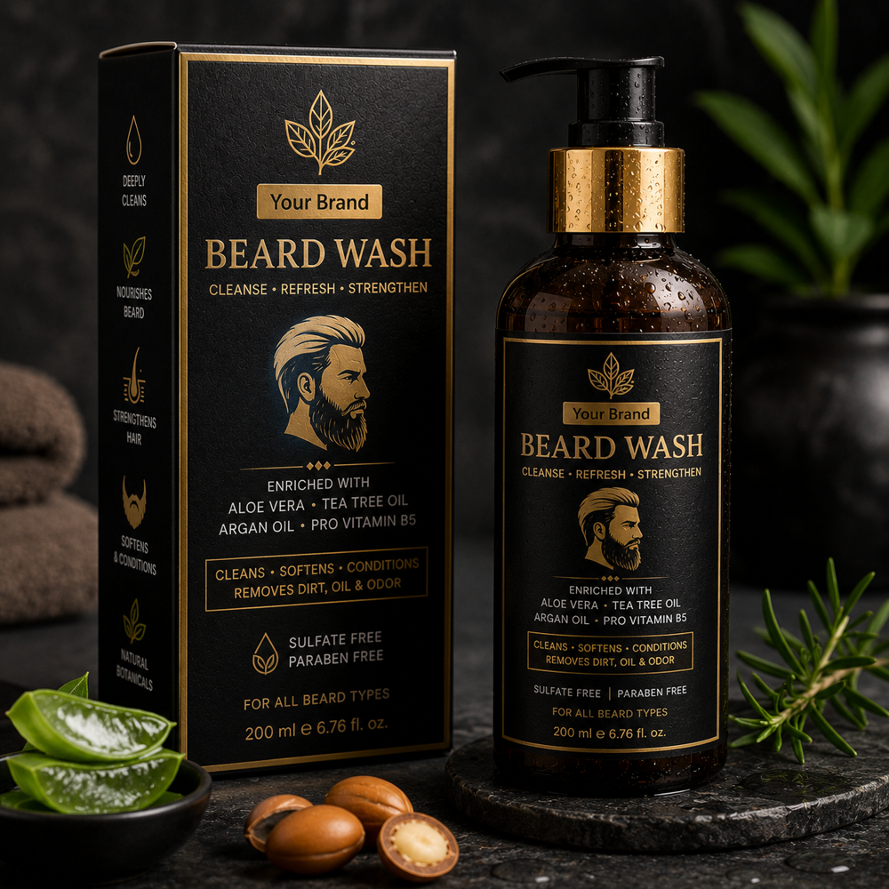 Beard Wash Manufacturer  Third Party & Private Label Manufacturing