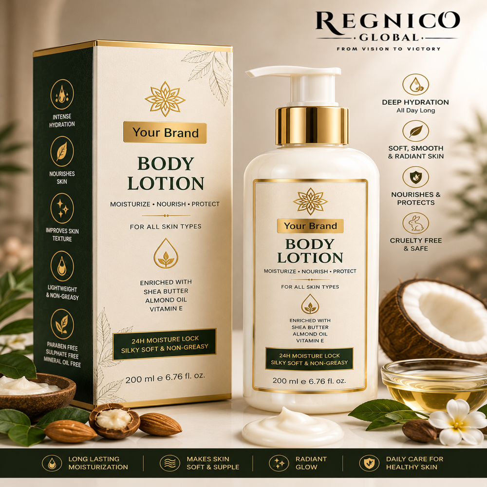Body Lotion Manufacturer | Regnico Global | Third Party & Private Label Manufacturing