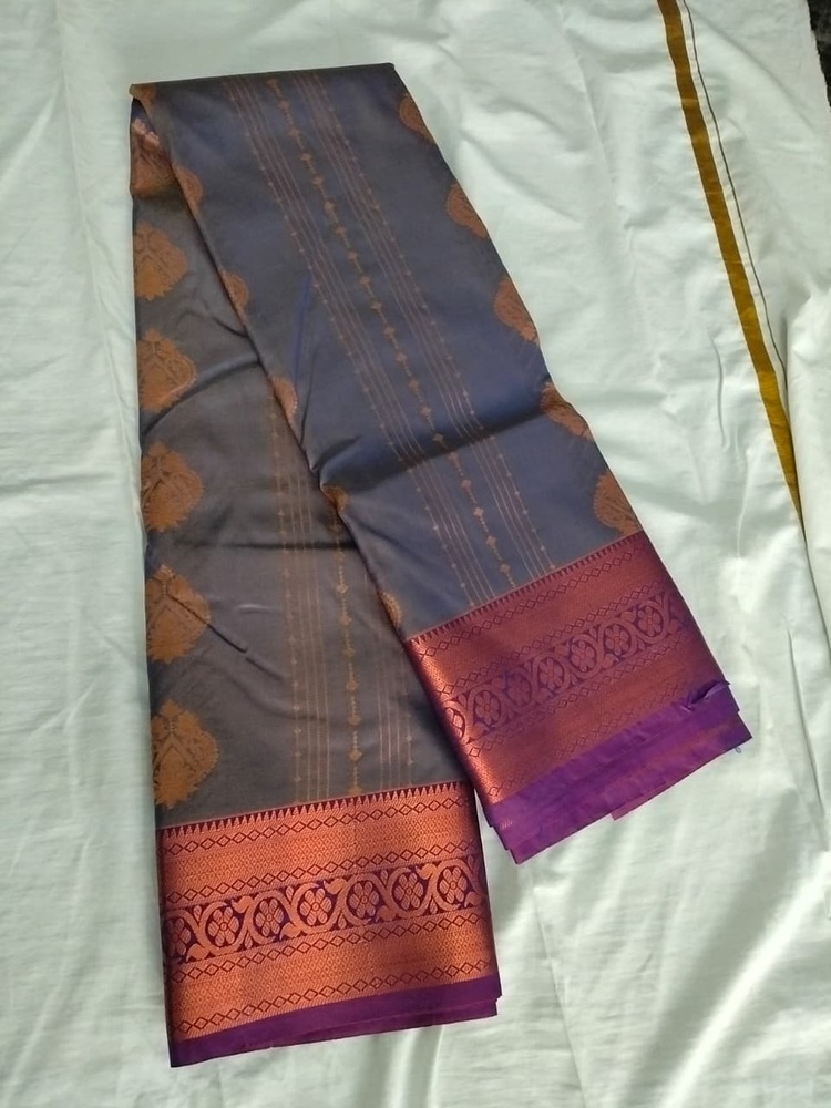 Royal Slate Soft Silk Saree