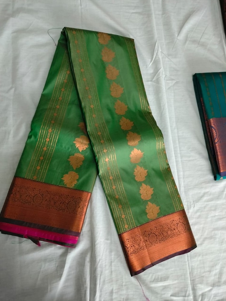 Green Heritage Soft Silk Saree
