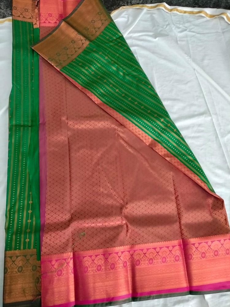 Copper Blush Soft Silk Saree