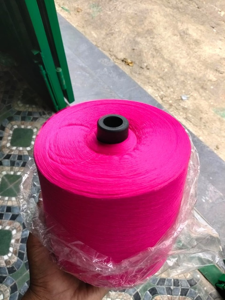 Neon Pink Polyester Vortex Yarn