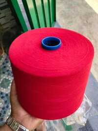 Bright Scarlet Polyester Vortex Yarn
