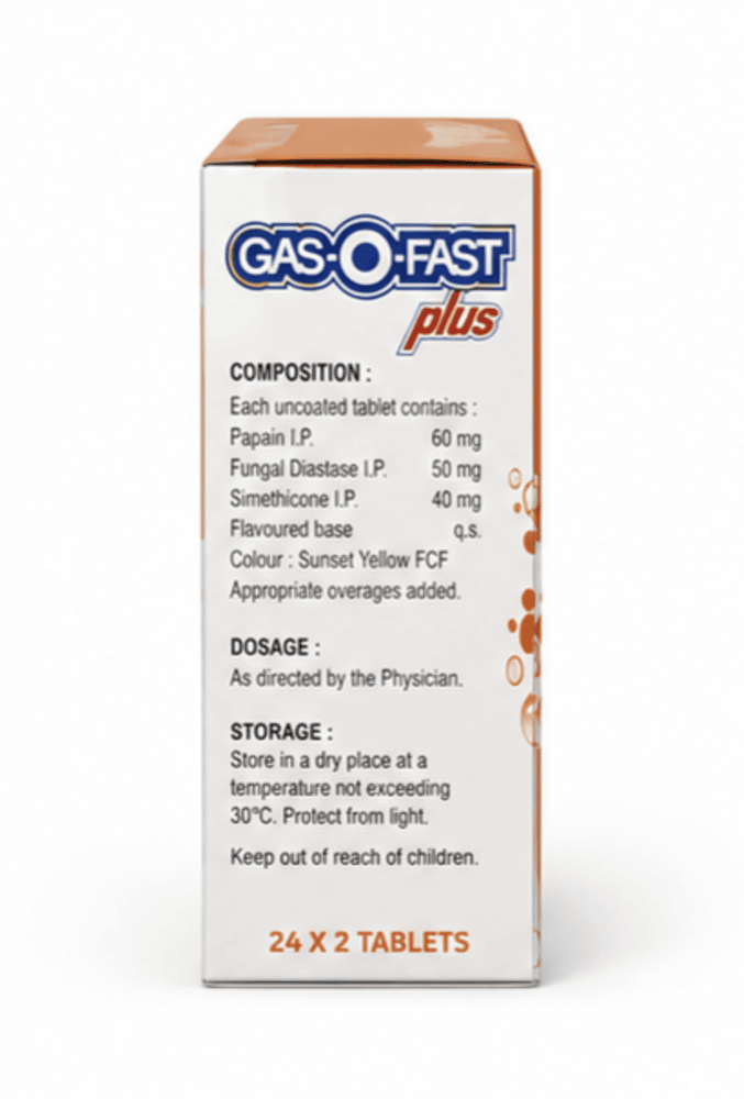 Orange Flavour Tablets For Gas - Brand Name: Gasofast