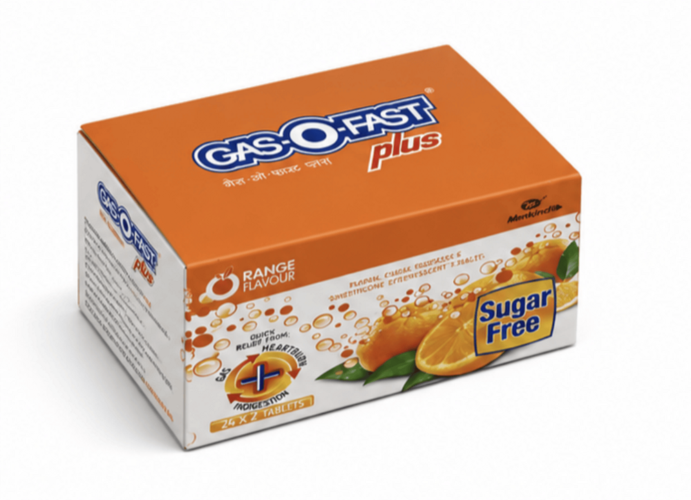 Orange Flavour Tablets For Gas - Brand Name: Gasofast