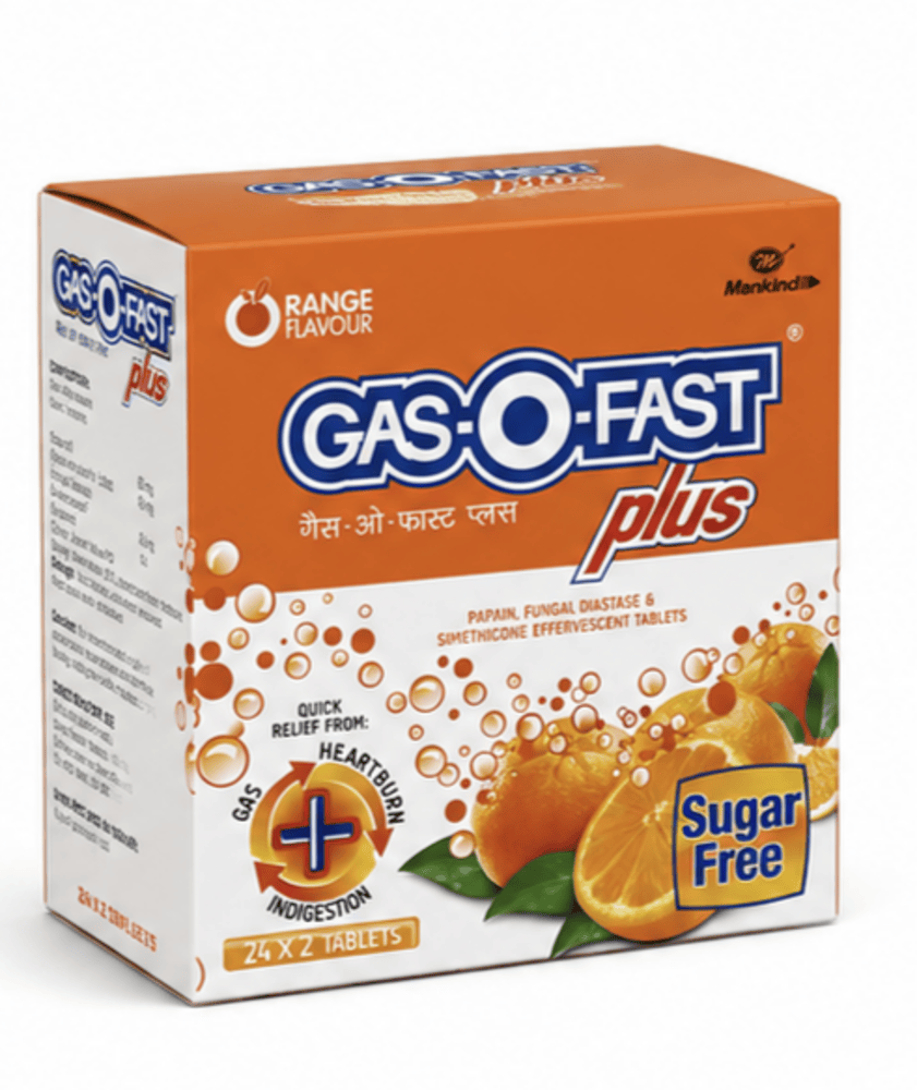 Orange Flavour Tablets For Gas - Brand Name: Gasofast