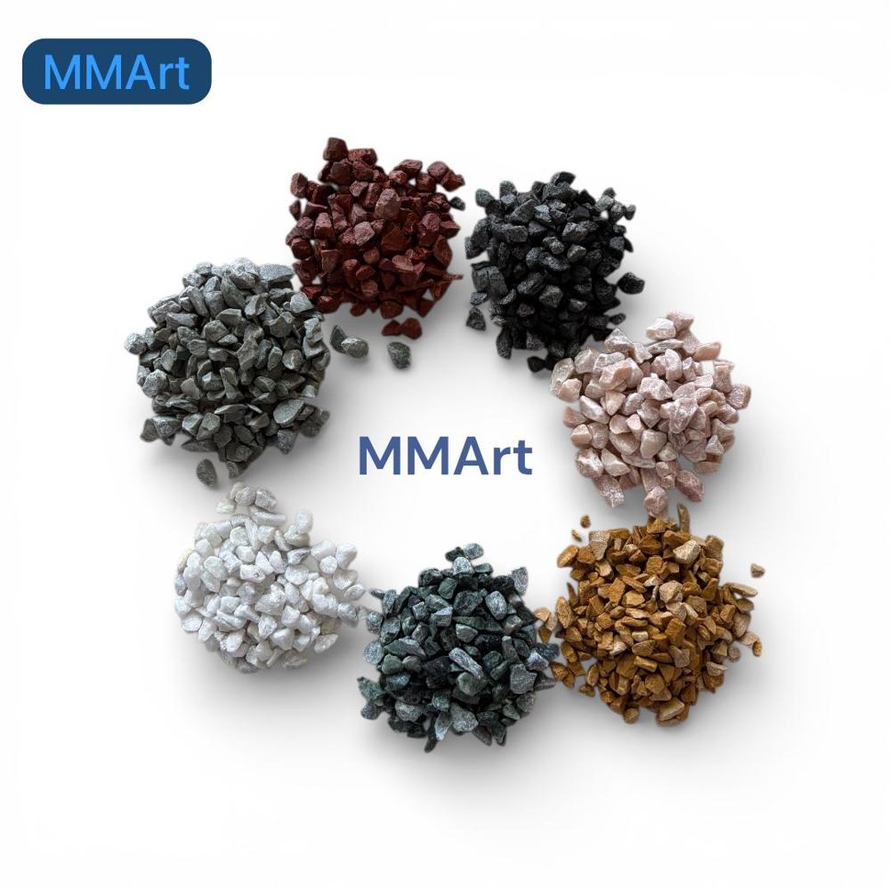 natural mix colored black polished pebbles for garden decoration