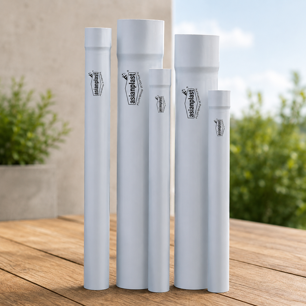 Pvc Pipes - High-pressure, Round Design | Grey Color, Different Sizes, Warranty Included, Durable Pvc Material
