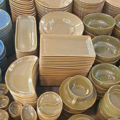 Ceramic Dinner Set - Color: Baby Pink