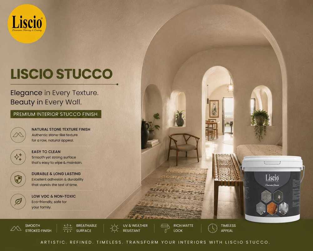 Liscio Concrete Stucco Walls Plaster